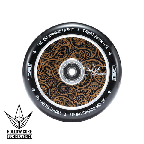 Envy 120mm Wheels Hollow Core Gold Bandana