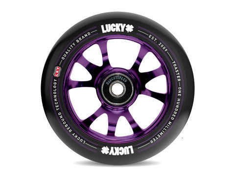Lucky Toaster Pro Scooter Wheel's 100mm purple